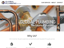 Tablet Screenshot of globalplumbing.com.au